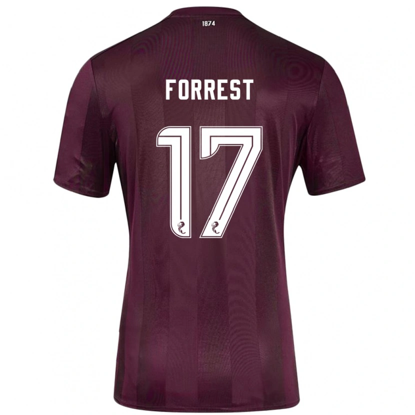 Danxen Kid Alan Forrest #17 Burgundy Home Jersey 2024/25 T-Shirt