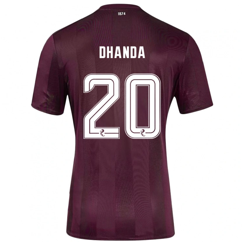 Danxen Kid Yan Dhanda #20 Burgundy Home Jersey 2024/25 T-Shirt