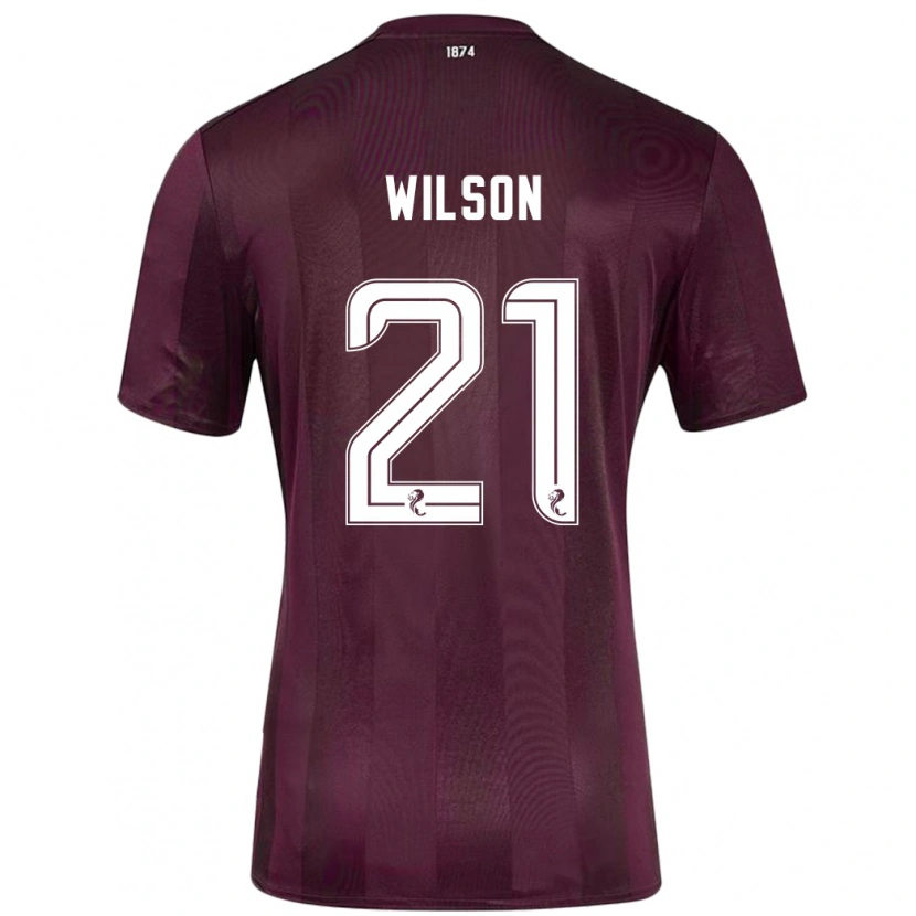 Danxen Kid James Wilson #21 Burgundy Home Jersey 2024/25 T-Shirt