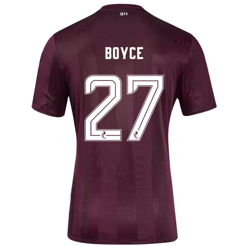 Danxen Kid Liam Boyce #27 Burgundy Home Jersey 2024/25 T-Shirt