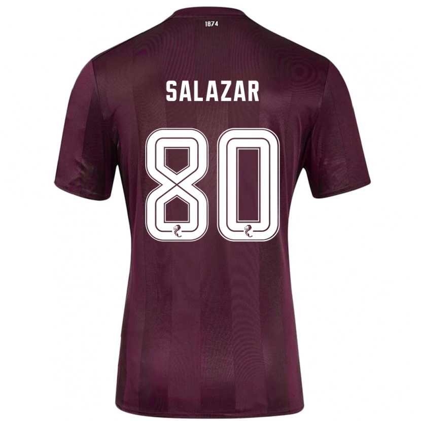 Danxen Kid Andrés Salazar #80 Burgundy Home Jersey 2024/25 T-Shirt