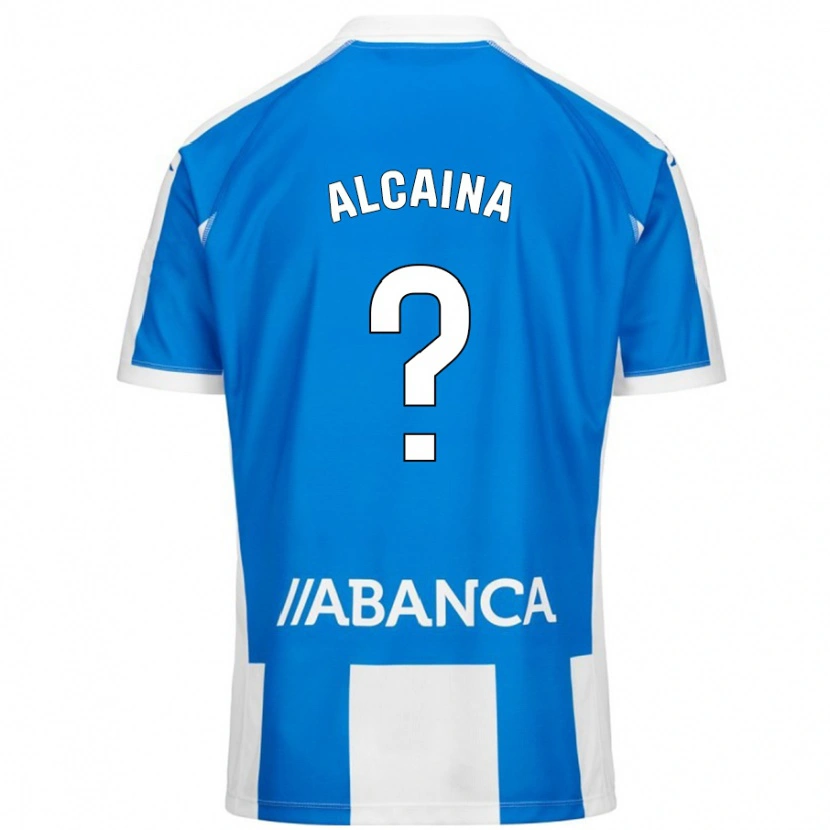 Danxen Kid Raúl Alcaina #0 Blue White Home Jersey 2024/25 T-Shirt