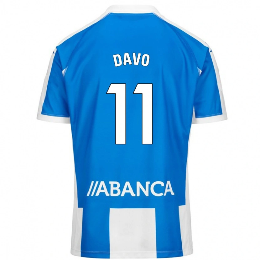 Danxen Kid Davo #11 Blue White Home Jersey 2024/25 T-Shirt