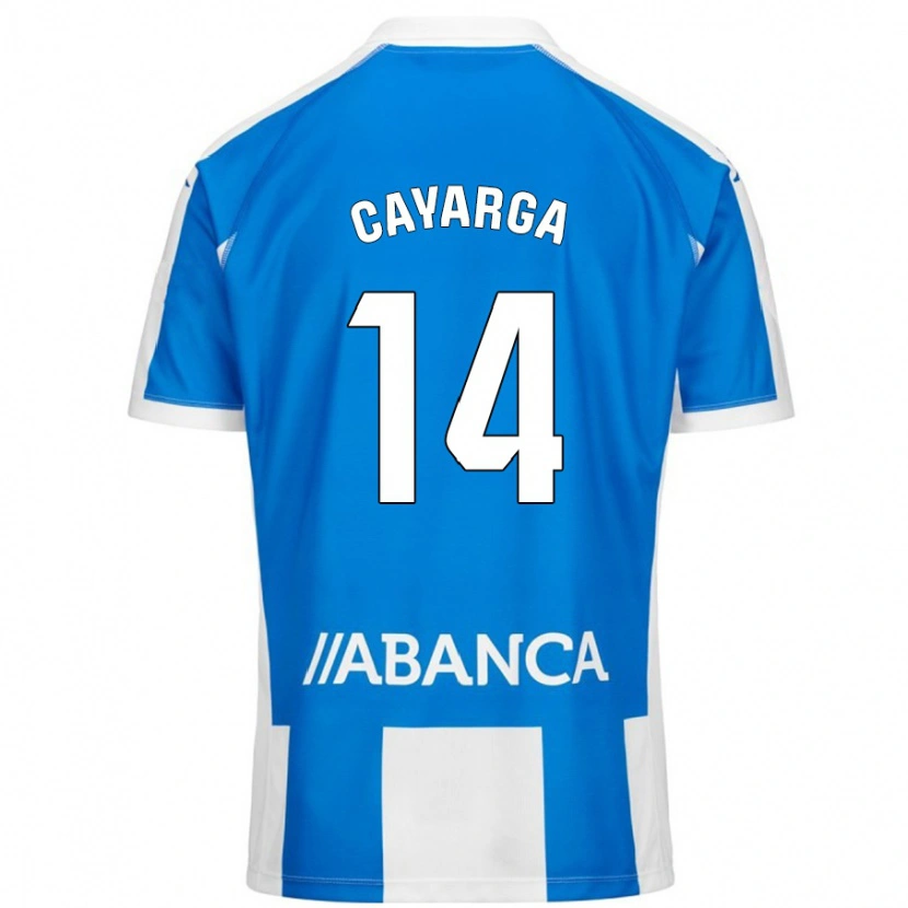 Danxen Kid Berto Cayarga #14 Blue White Home Jersey 2024/25 T-Shirt