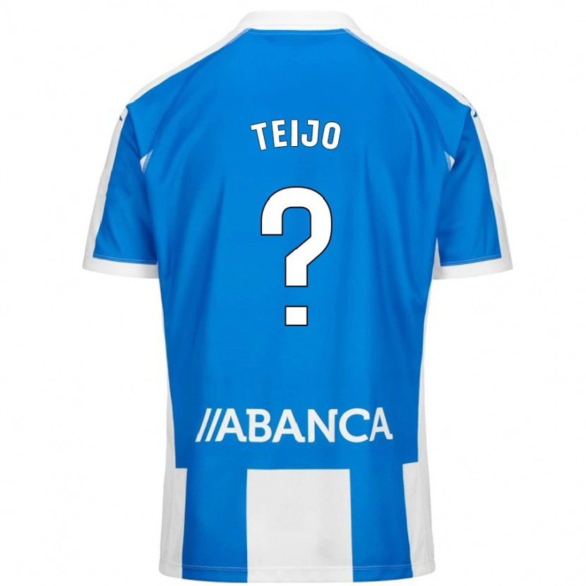 Danxen Kid Quique Teijo #0 Blue White Home Jersey 2024/25 T-Shirt