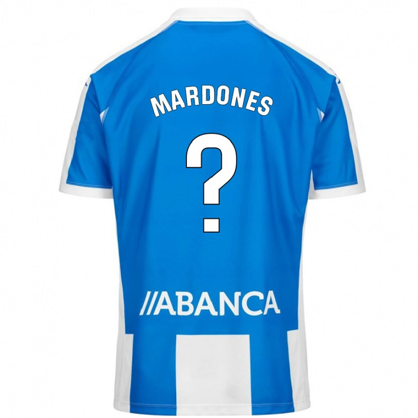 Danxen Kid Alvaro Mardones #0 Blue White Home Jersey 2024/25 T-Shirt