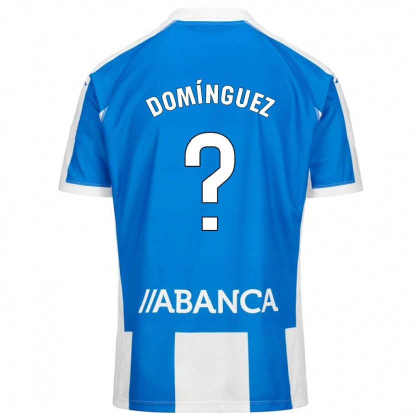 Danxen Kid David Domínguez #0 Blue White Home Jersey 2024/25 T-Shirt