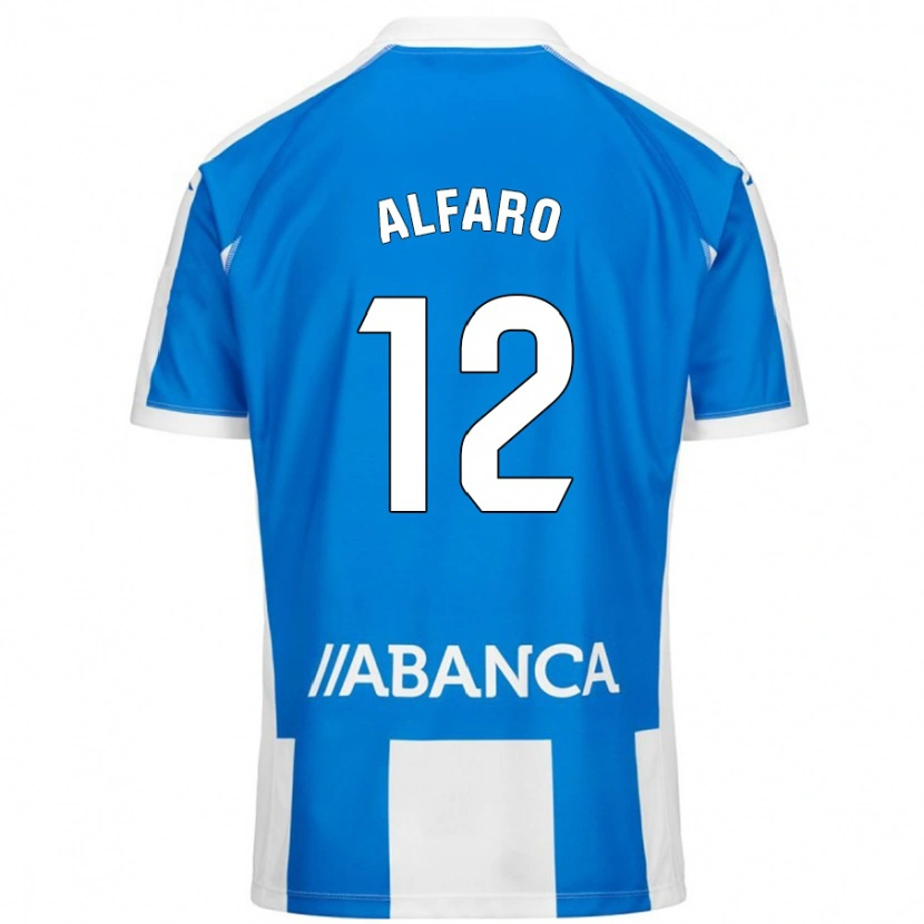 Danxen Kid Alejandro Alfaro #12 Blue White Home Jersey 2024/25 T-Shirt