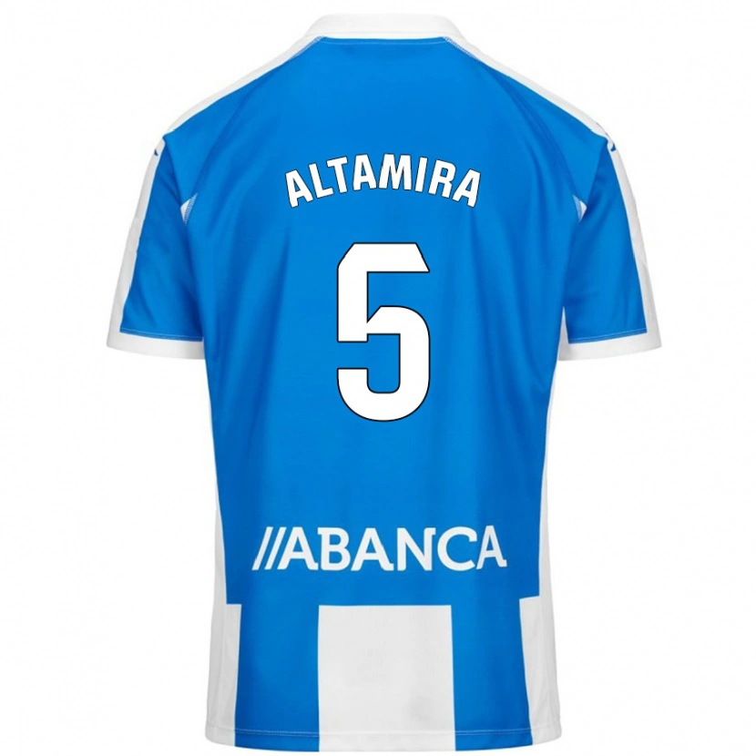 Danxen Kid Inés Altamira #5 Blue White Home Jersey 2024/25 T-Shirt