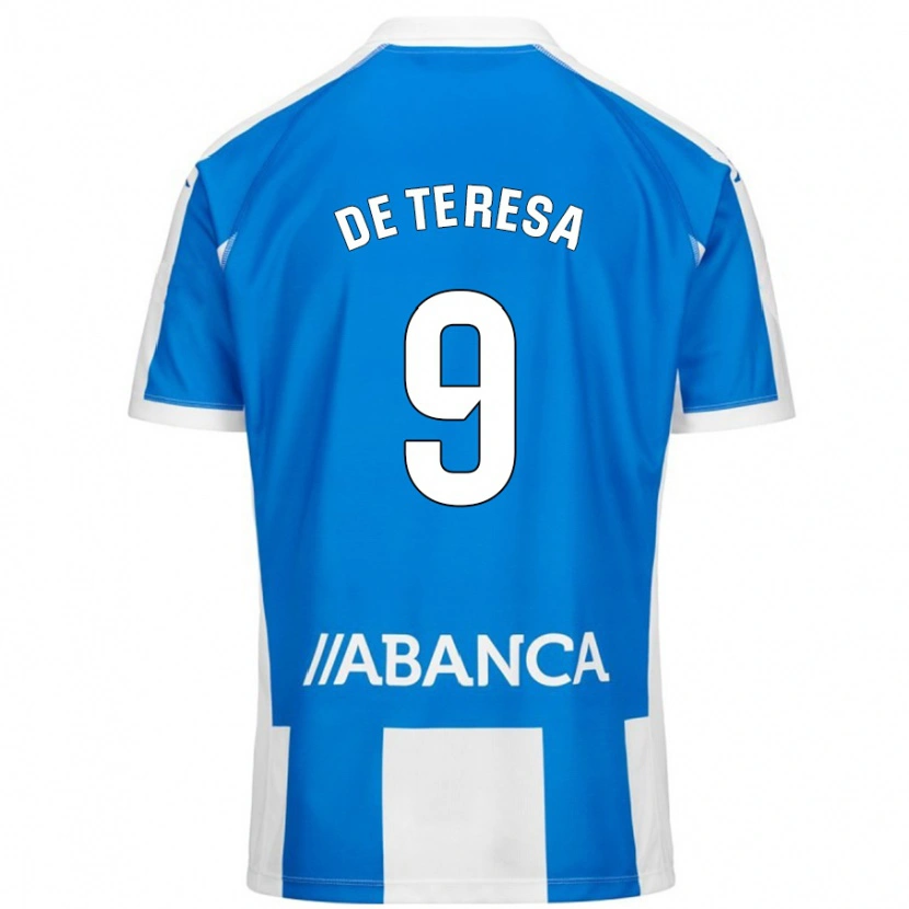 Danxen Kid Ana Lucía De Teresa #9 Blue White Home Jersey 2024/25 T-Shirt