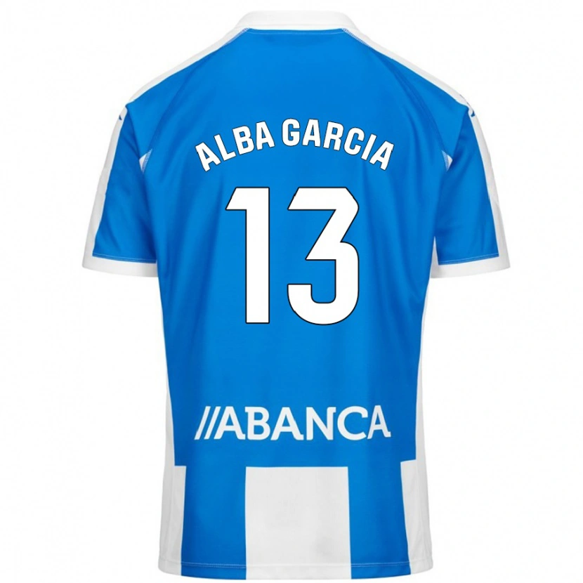 Danxen Kid Lucía Alba García #13 Blue White Home Jersey 2024/25 T-Shirt