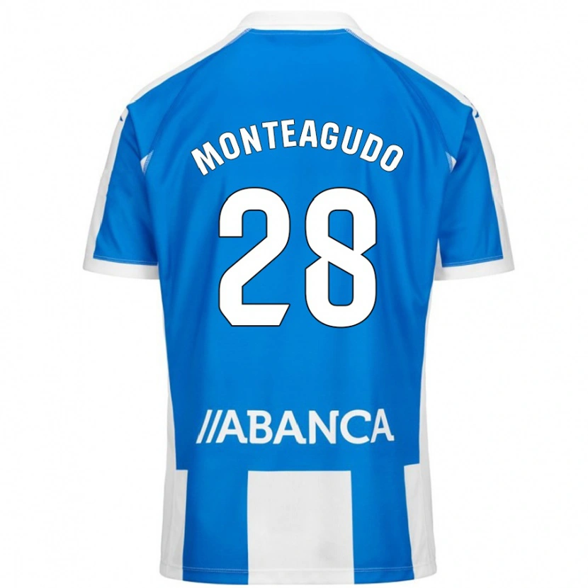 Danxen Kid Paula Monteagudo #28 Blue White Home Jersey 2024/25 T-Shirt