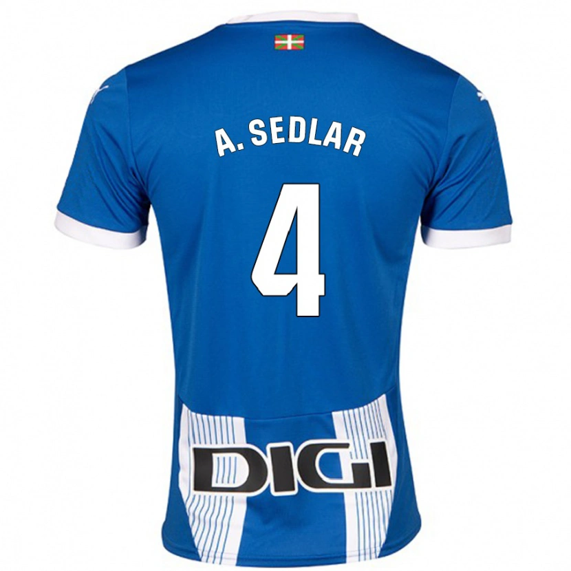 Danxen Kid Aleksandar Sedlar #4 Blue Home Jersey 2024/25 T-Shirt