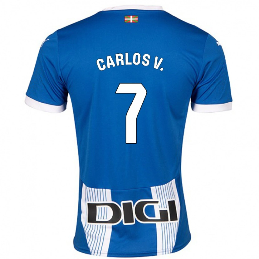 Danxen Kid Carlos Vicente #7 Blue Home Jersey 2024/25 T-Shirt