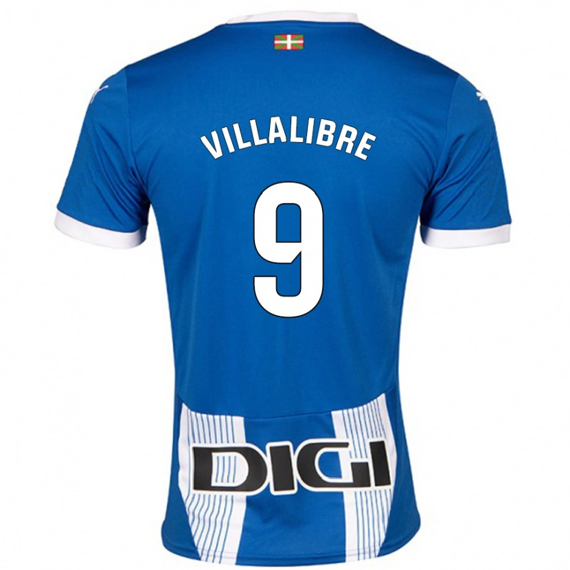 Danxen Kid Asier Villalibre #9 Blue Home Jersey 2024/25 T-Shirt