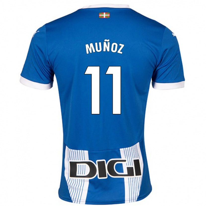 Danxen Kid Egoitz Muñoz #11 Blue Home Jersey 2024/25 T-Shirt