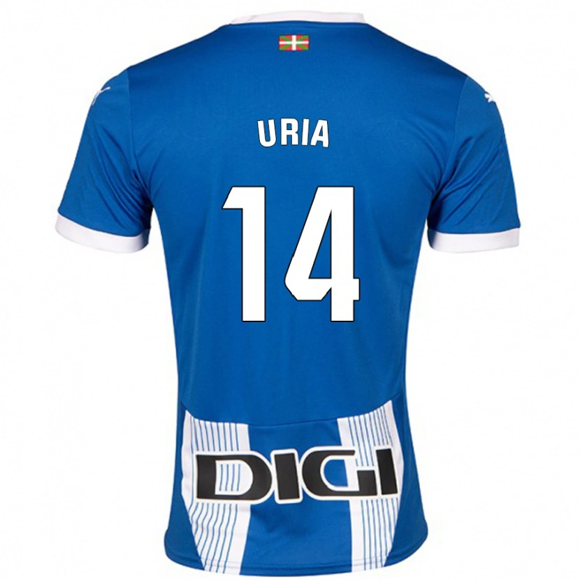 Danxen Kid Iker Uria #14 Blue Home Jersey 2024/25 T-Shirt