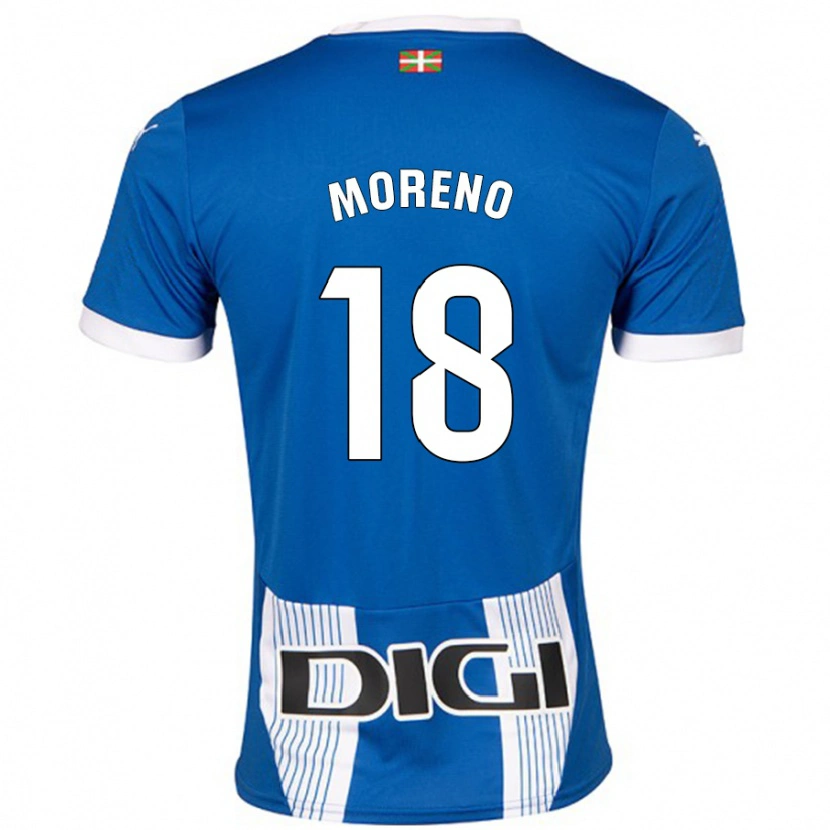 Danxen Kid Laura Moreno #18 Blue Home Jersey 2024/25 T-Shirt