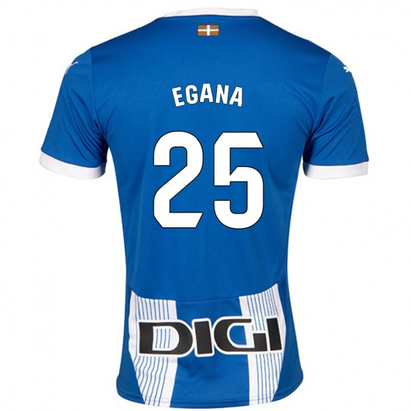 Danxen Kid Eider Egaña #25 Blue Home Jersey 2024/25 T-Shirt