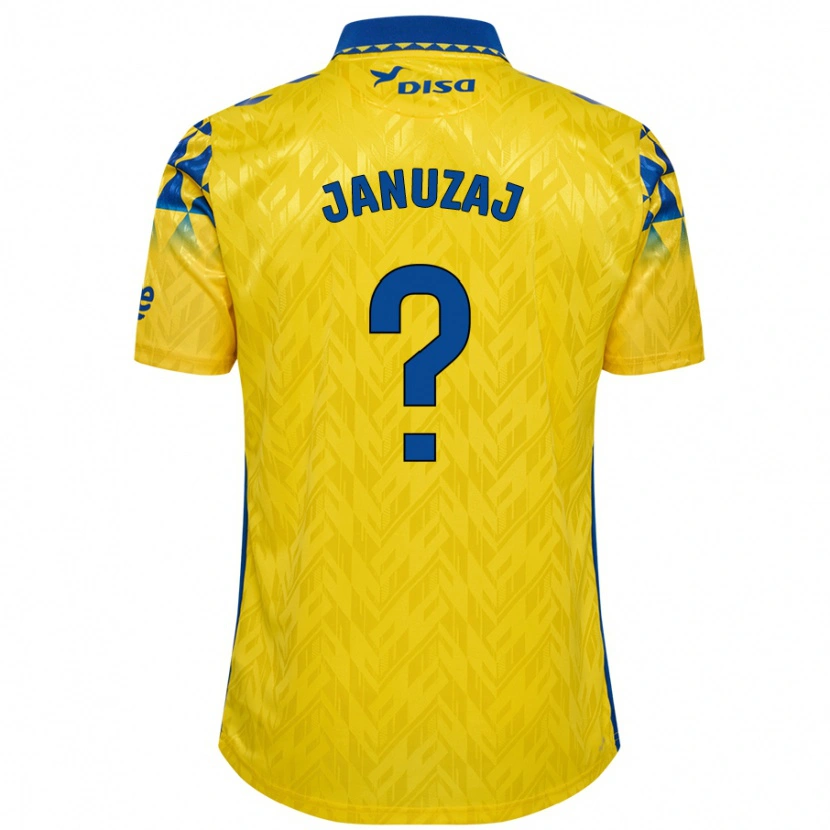 Danxen Kid Adnan Januzaj #0 Yellow Blue Home Jersey 2024/25 T-Shirt