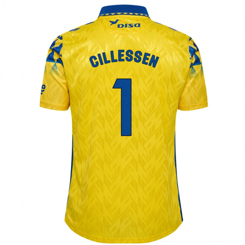 Danxen Kid Jasper Cillessen #1 Yellow Blue Home Jersey 2024/25 T-Shirt