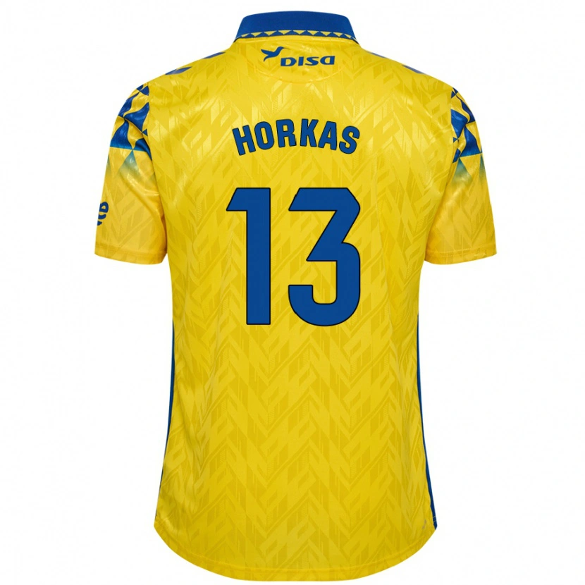 Danxen Kid Dinko Horkas #13 Yellow Blue Home Jersey 2024/25 T-Shirt