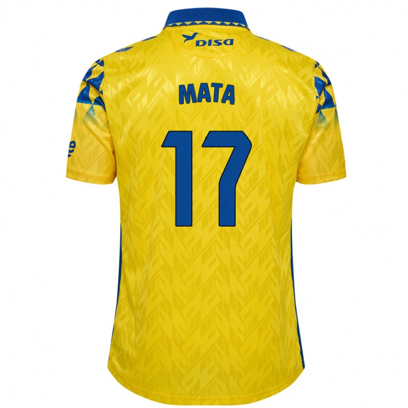 Danxen Kid Jaime Mata #17 Yellow Blue Home Jersey 2024/25 T-Shirt