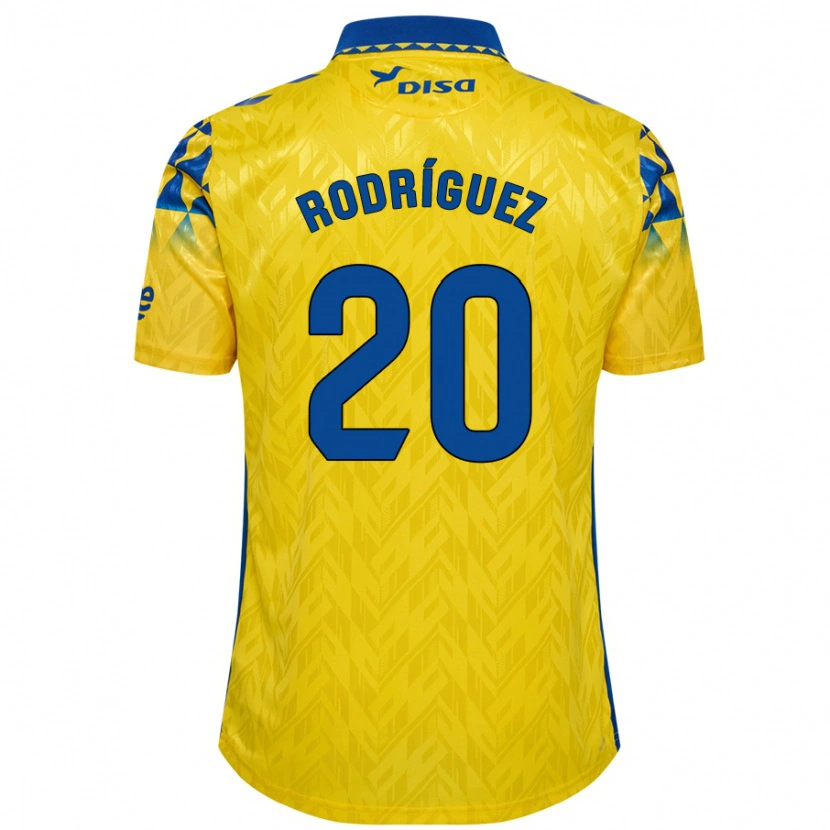 Danxen Kid Kirian Rodríguez #20 Yellow Blue Home Jersey 2024/25 T-Shirt