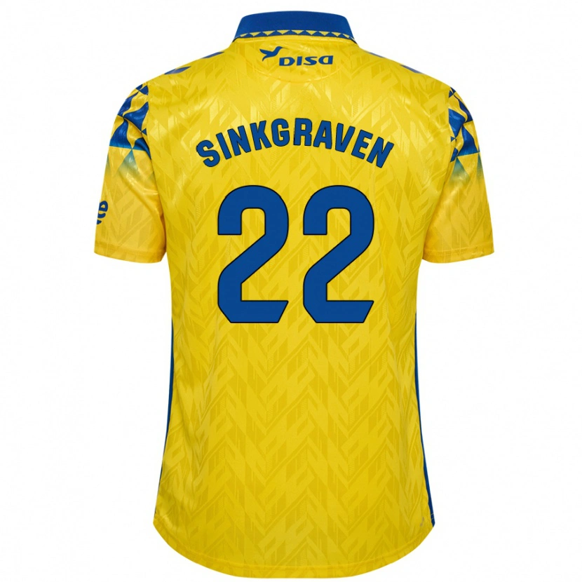 Danxen Kid Daley Sinkgraven #22 Yellow Blue Home Jersey 2024/25 T-Shirt