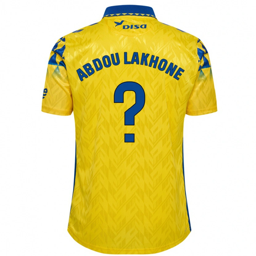 Danxen Kid Pape Abdou Lakhone #0 Yellow Blue Home Jersey 2024/25 T-Shirt