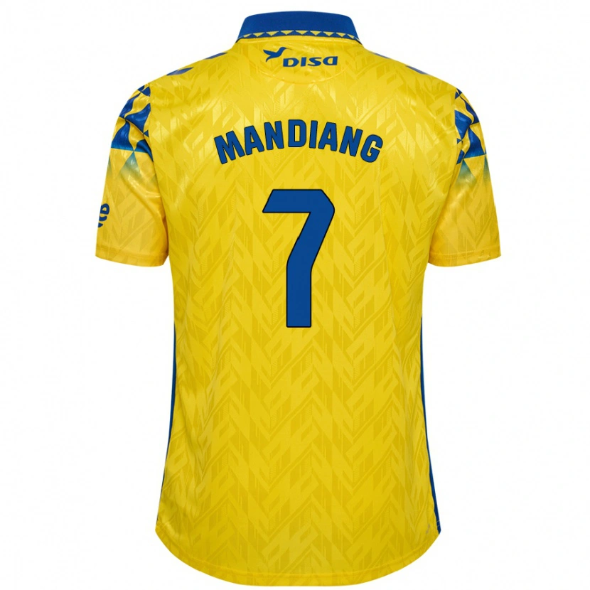 Danxen Kid Saliou Mandiang #7 Yellow Blue Home Jersey 2024/25 T-Shirt