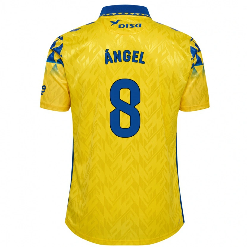 Danxen Kid José Ángel #8 Yellow Blue Home Jersey 2024/25 T-Shirt