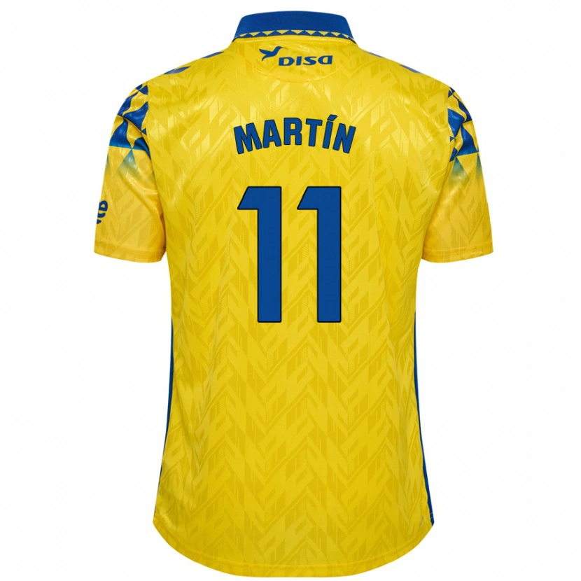 Danxen Kid Diego Martín #11 Yellow Blue Home Jersey 2024/25 T-Shirt