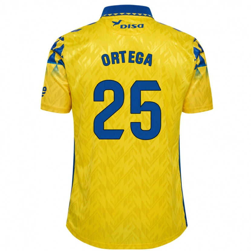 Danxen Kid Edián Ortega #25 Yellow Blue Home Jersey 2024/25 T-Shirt