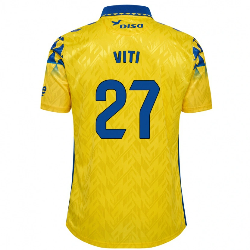 Danxen Kid Viti #27 Yellow Blue Home Jersey 2024/25 T-Shirt