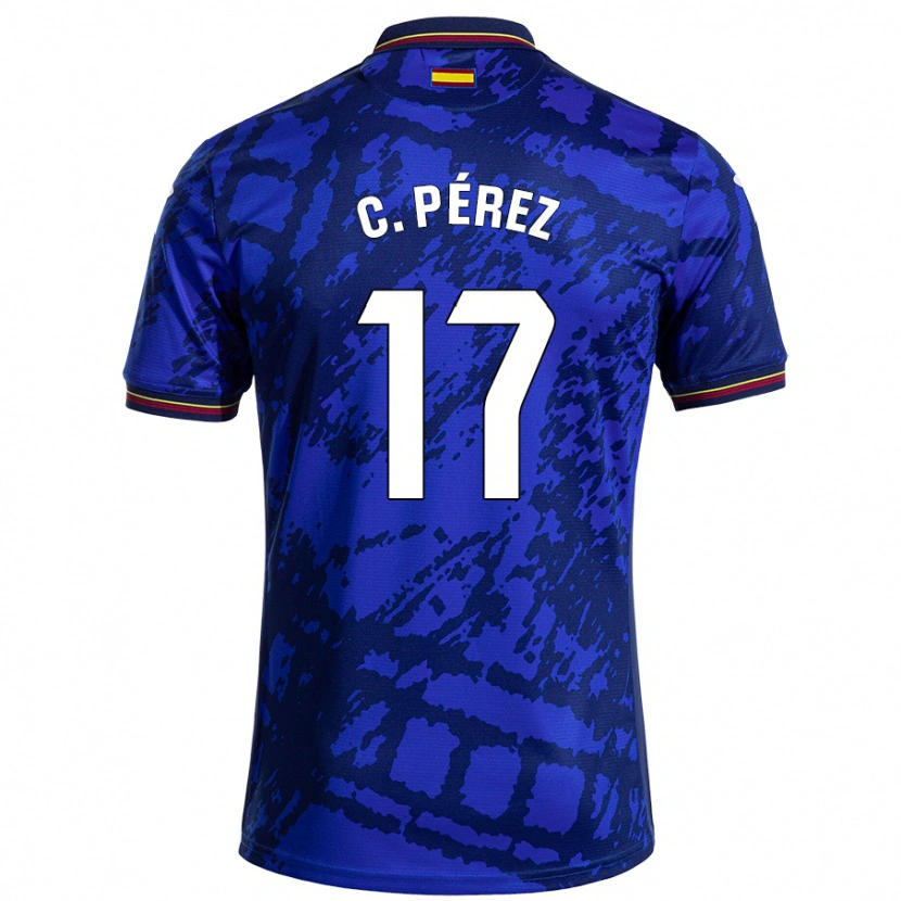 Danxen Kid Carles Pérez #17 Darker Blue Home Jersey 2024/25 T-Shirt