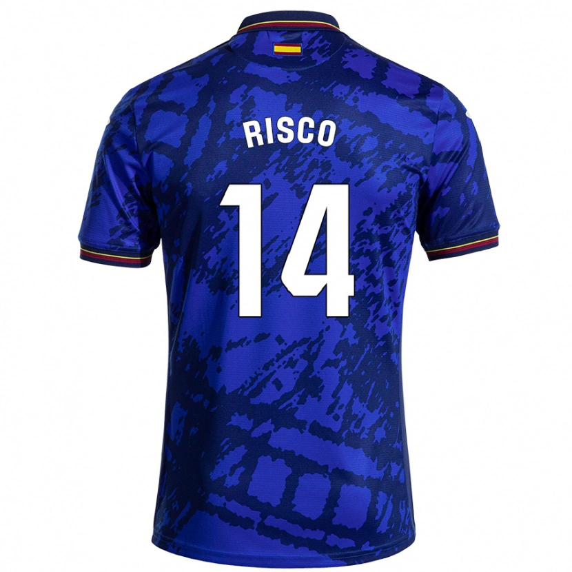 Danxen Kid Alberto Risco #14 Darker Blue Home Jersey 2024/25 T-Shirt