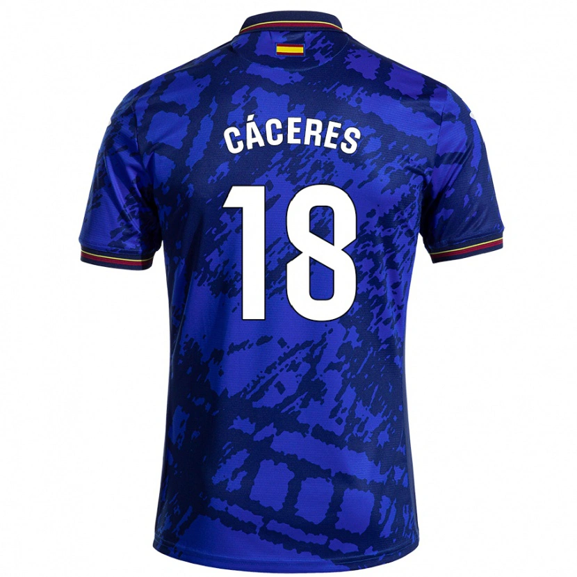 Danxen Kid Damián Cáceres #18 Darker Blue Home Jersey 2024/25 T-Shirt