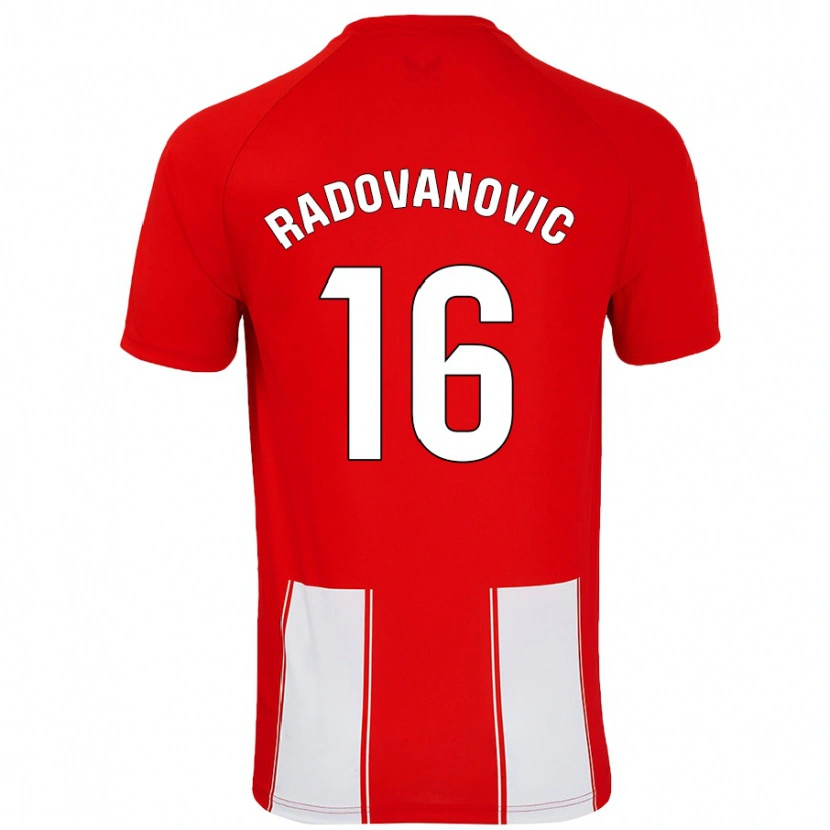 Danxen Kid Aleksandar Radovanovic #16 Red White Home Jersey 2024/25 T-Shirt