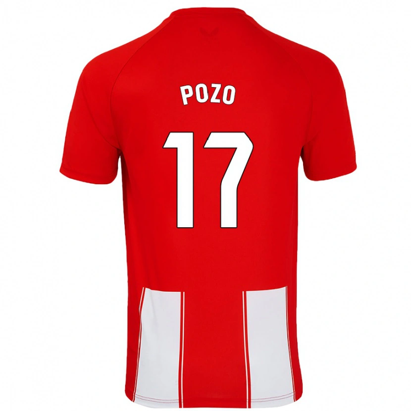 Danxen Kid Álex Pozo #17 Red White Home Jersey 2024/25 T-Shirt