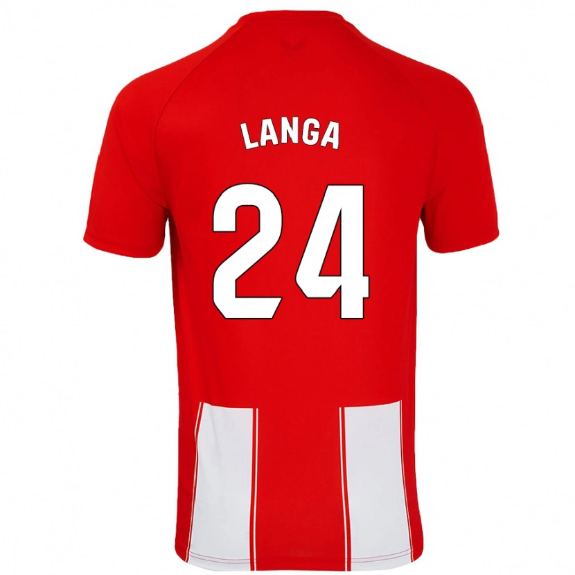 Danxen Kid Bruno Langa #24 Red White Home Jersey 2024/25 T-Shirt