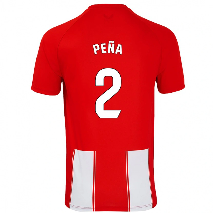 Danxen Kid Miguel Peña #2 Red White Home Jersey 2024/25 T-Shirt