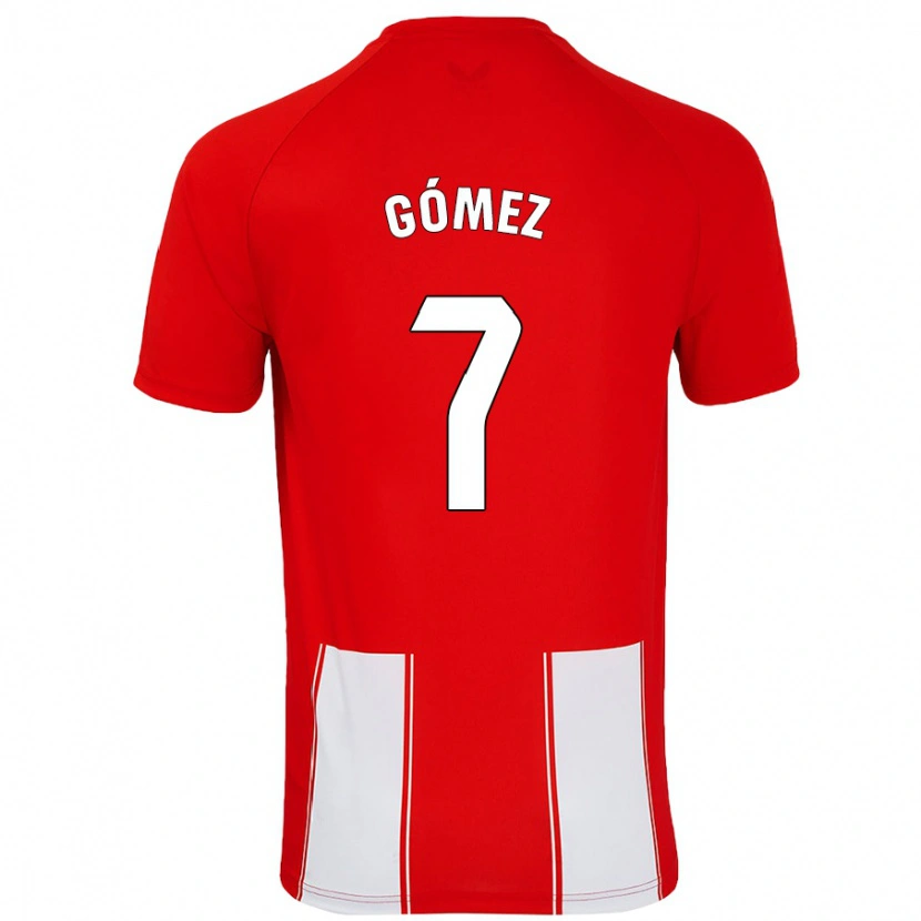 Danxen Kid Valen Gómez #7 Red White Home Jersey 2024/25 T-Shirt