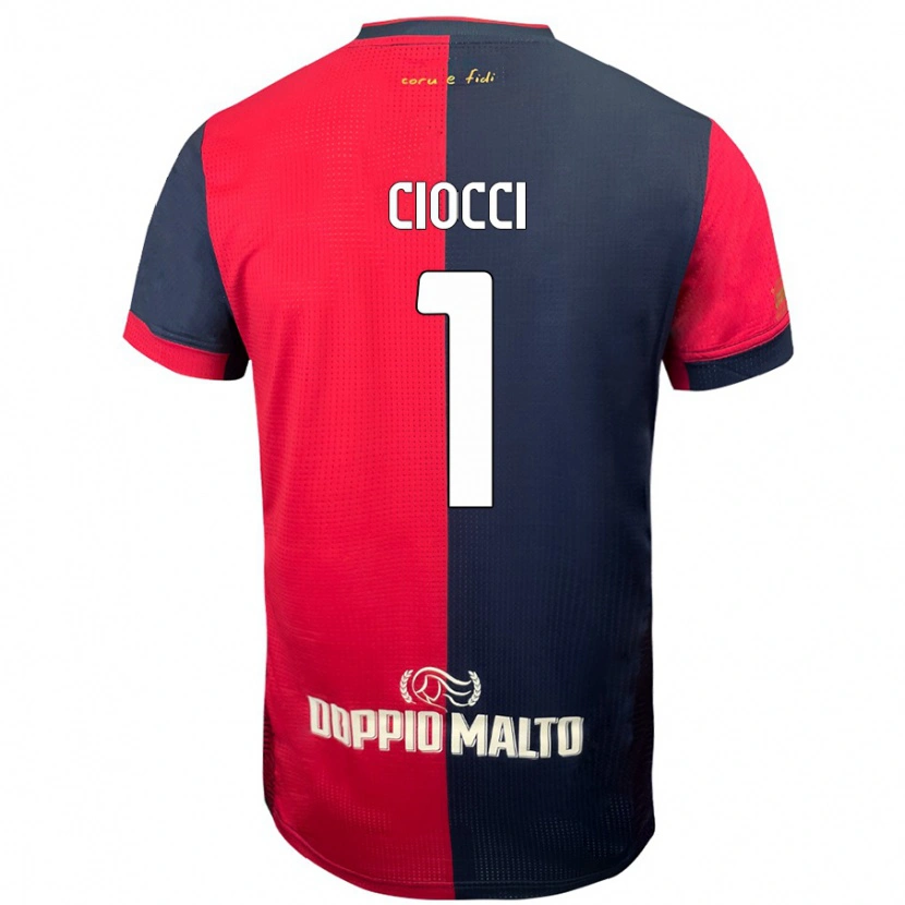 Danxen Kid Giuseppe Ciocci #1 Red Darker Blue Home Jersey 2024/25 T-Shirt