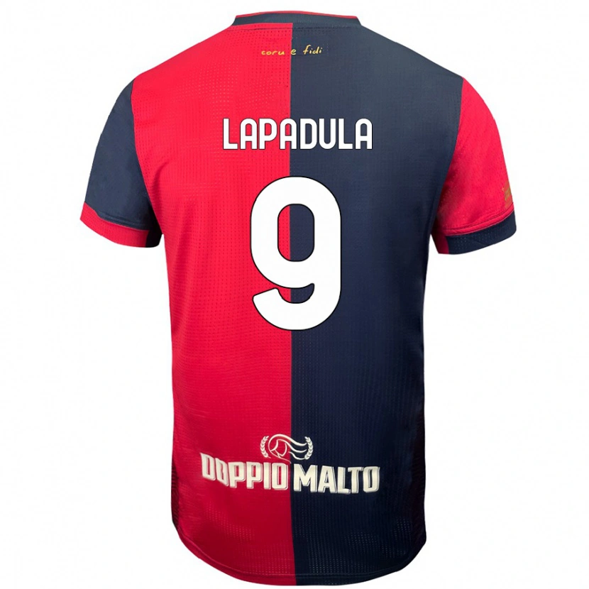 Danxen Kid Gianluca Lapadula #9 Red Darker Blue Home Jersey 2024/25 T-Shirt