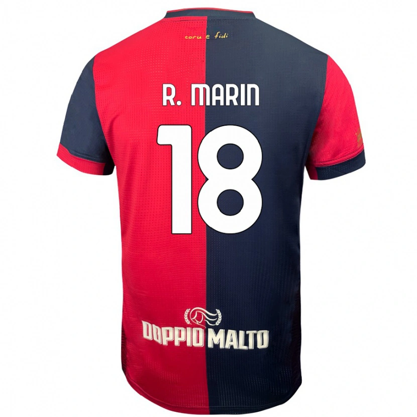 Danxen Kid Răzvan Marin #18 Red Darker Blue Home Jersey 2024/25 T-Shirt