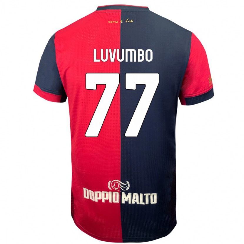 Danxen Kid Zito Luvumbo #77 Red Darker Blue Home Jersey 2024/25 T-Shirt