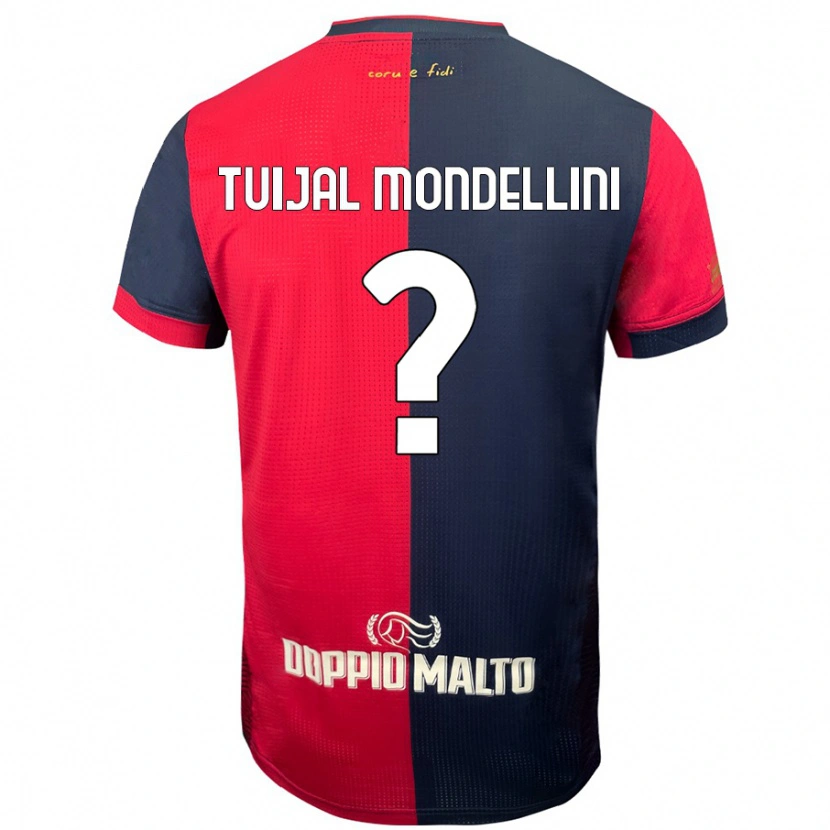 Danxen Kid Luca Tuijal Mondellini #0 Red Darker Blue Home Jersey 2024/25 T-Shirt