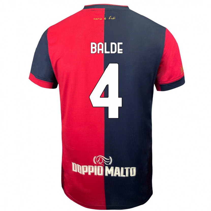 Danxen Kid Mamadou Balde #4 Red Darker Blue Home Jersey 2024/25 T-Shirt