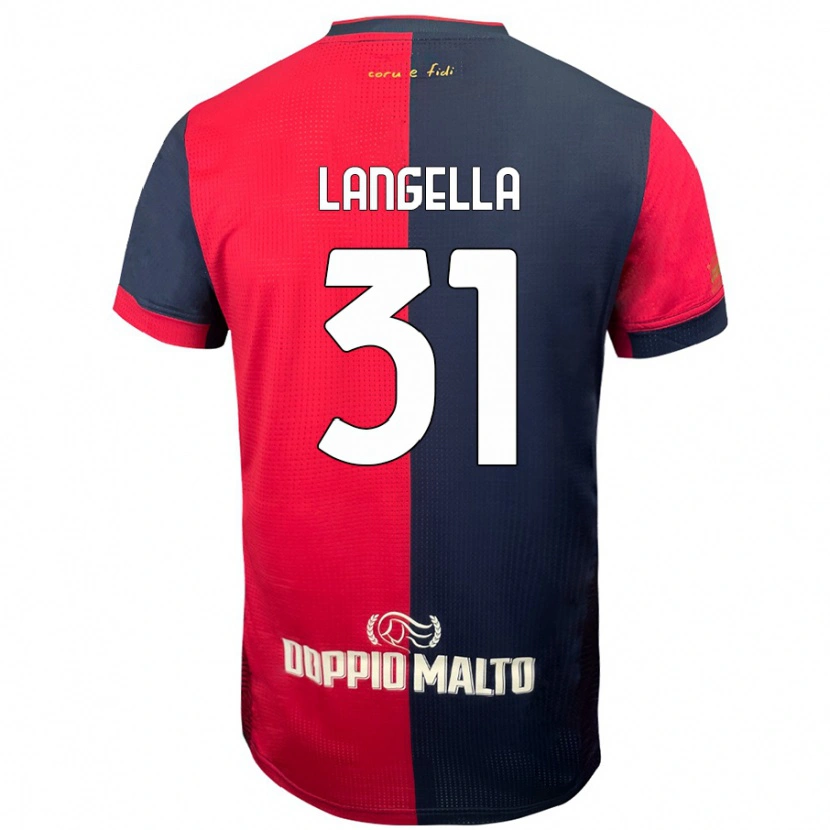 Danxen Kid Matteo Langella #31 Red Darker Blue Home Jersey 2024/25 T-Shirt